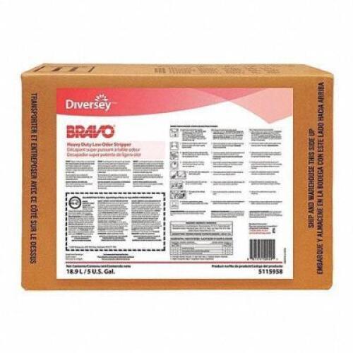 DESCRIPTION: (1) FLOOR STRIPPER BRAND/MODEL: DIVERSEY BRAVO #10C425 RETAIL$: $86.88 SIZE: 5 GALLONS QTY: 1