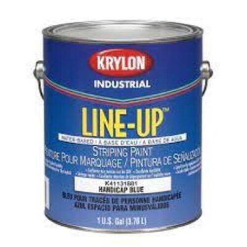 DESCRIPTION: (1) STRIPING PAINT BRAND/MODEL: KRYLON INDUSTRIAL #38EL52 INFORMATION: BLUE SIZE: 1 GALLON RETAIL$: $54.43 EA QTY: 1