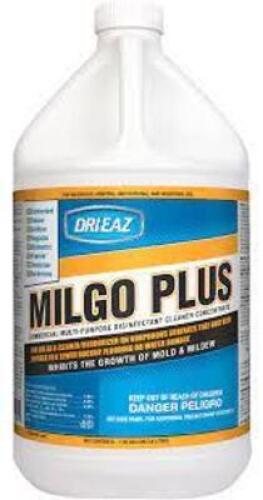 DESCRIPTION: (2) COMMERCIAL MULTI-PURPOSE DISINFECTANT CLAER CONCENTRATE BRAND/MODEL: MILGO PLUS DRI EAZ SIZE: 1 GALLON RETAIL$: $56.25 EA QTY: 2