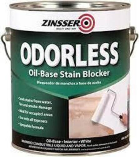 DESCRIPTION: (1) STAIN BLOCKER BRAND/MODEL: ZINSSER ORDERLESS INFORMATION: WHITE SIZE: 1 GALLON RETAIL$: $30.00 EA QTY: 1