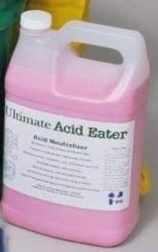 DESCRIPTION: (1) ACID NEUTRALIZER BRAND/MODEL: ULTIMATE ACID EATER SIZE: 5 GALLON RETAIL$: $385.00 QTY: 1