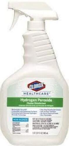DESCRIPTION: (3) HYDROGEN PEROXIDE CLEANER DISINFECTANT BRAND/MODEL: CLOROX HEALTHCARE SIZE: 1 QT QTY: 3