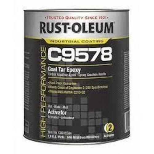 DESCRIPTION: (1) COAL TAR EPOXY BRAND/MODEL: RUST-OLEUM C9578 INFORMATION: ACTIVATOR SIZE: 1 GALLON RETAIL$: $131.79 EA QTY: 1