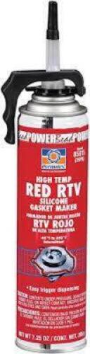 DESCRIPTION: (3) RED RTV SILICONE BRAND/MODEL: PERMATEX HIGH TEMP GASKET MAKER SIZE: 7.25 OZ RETAIL$: $26.34 EA QTY: 3