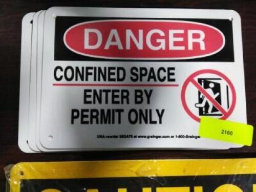 DESCRIPTION: (4) CONFINED SPACE DANGER SIGN RETAIL$: $10.00 EA QTY: 4