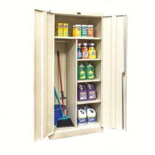 DESCRIPTION: (1) STORAGE CABINET BRAND/MODEL: 411L16 INFORMATION: SWING HANDLE & KEYED, 4 SHELVES, 150LB LOAD CAPACITY PER SHELF RETAIL$: $628.27 SIZE