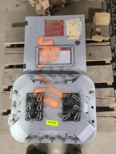 DESCRIPTION: (1) PANELBOARD FOR USE IN HAZARDOUS LOCATIONS BRAND/MODEL: HUBBELL KILLARK/D2L-312-ML100 INFORMATION: 100A, 3PH, 120/208VAC, SEE INSPECTI