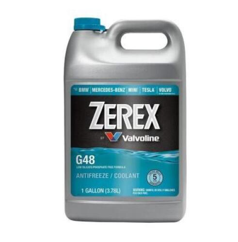 DESCRIPTION: (2) G-48 ANTIFEEZE & COOLANT BRAND/MODEL: ZEREX RETAIL$: $36.99/EA SIZE: 1 GALLON QTY: 2