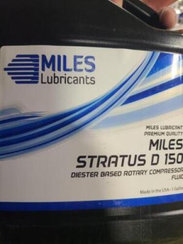 DESCRIPTION: (2) COMPRESSOR OIL BRAND/MODEL: MILES LUBRICANTS/STRATUS D 150 RETAIL$: $52.75/EA SIZE: 1 GALLON QTY: 2