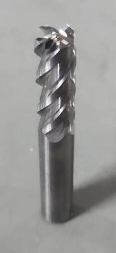 DESCRIPTION: (3) SOLID CARBIDE CORNER RADIUS END MILL BRAND/MODEL: ACCUPRO 70214994 SIZE: 3/8" DIA 7/8" LOC 0.02" RAD RETAIL$: 59.80 EA QTY: 3