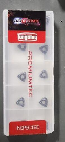 DESCRIPTION: (20) WXGU222R CARBIDE TURNING INSERTS BRAND/MODEL: TUNGALOY WXGU040308R-TSW RETAIL$: $340.40 QTY: 20