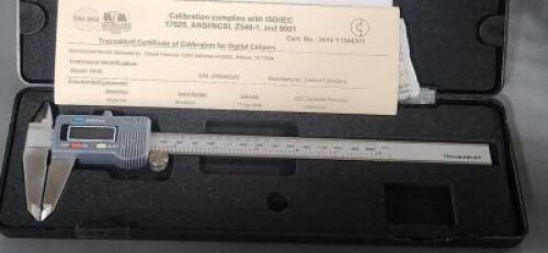 DESCRIPTION: (1) TRRACEABLE DIGITAL STAINLESS STEEL CALIPER BRAND/MODEL: CONTROL COMPANY 3416 RETAIL$: $185.15 QTY: 1