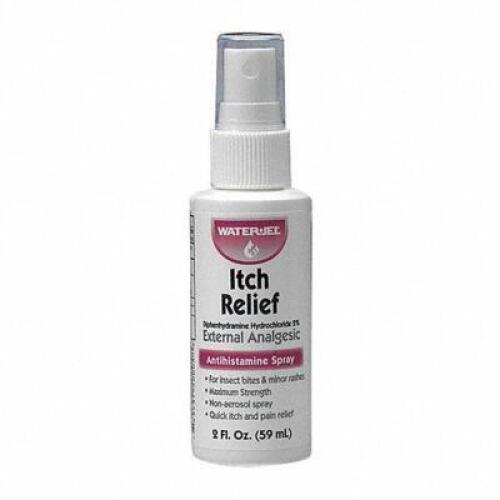 DESCRIPTION: (8) ITCH RELIEF LIQUID SOLUTION SPRAY BOTTLE BRAND/MODEL: WATER JEL #8UU54 RETAIL$: $4.91 EA SIZE: 2.0 OZ QTY: 8