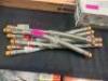 (7) - 3/4 IN. FIP X 7/8 IN. COMPRESSION X 18 IN. STAINLESS STEEL WATER HEATER SUPPLY LINE - 2