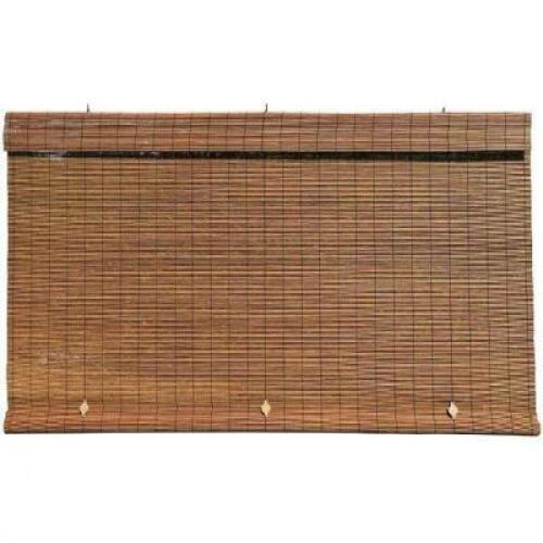 OUTDOOR IMPERIAL MATCHSTICK RAYON FROM BAMBOO CORD-FREE NATURAL ROLLUP BLINDS