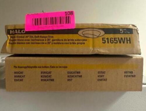 (2) - HALO WHITE GIMBAL TILT TRIM KITS