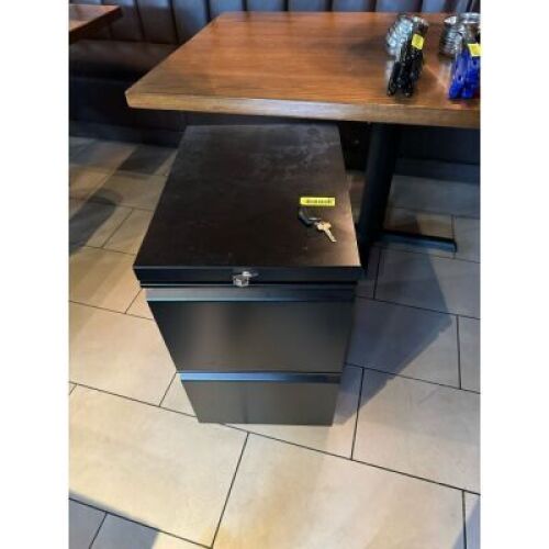 2-DRAWER FILE CABINET ON CASTERS