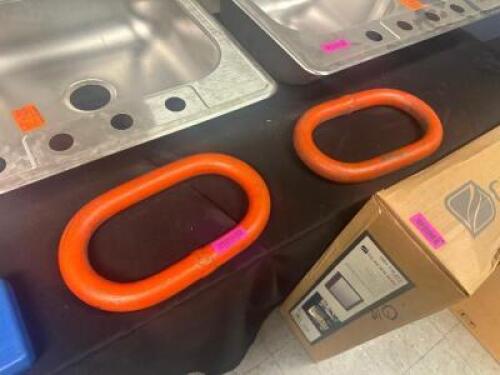 (2) - LARGE STEEL LINKS