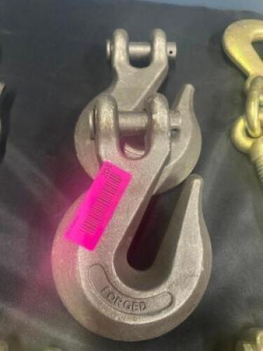 (2) - FORGED STEEL HEAVY DUTY HOOKS