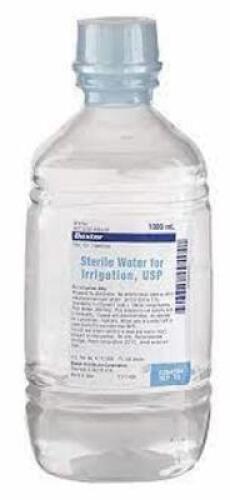 DESCRIPTION: (4) STERILE WATER FOR IRRIGATION BRAND/MODEL: BAXTER #2F7113 RETAIL$: $5.12 EA SIZE: 500 ML QTY: 4