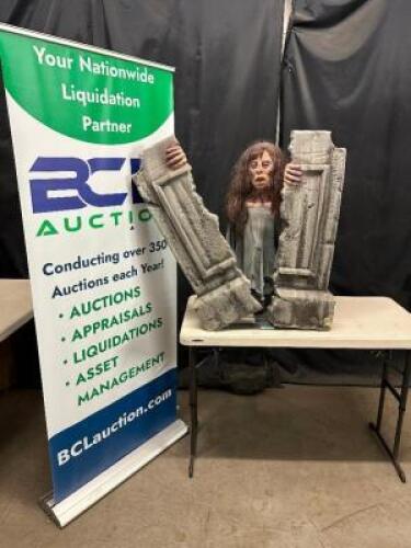 DESCRIPTION TOMBSTONE SPLITTER WOMAN MOTORIZED PROP. QTY 1