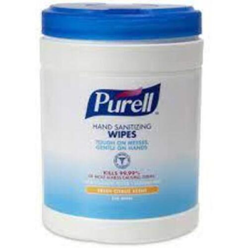 DESCRIPTION: (2) HAND SANITIZING WIPES BRAND/MODEL: PURELL #9113 RETAIL$: $13.00 EA SIZE: 270 WIPES PER PACK QTY: 2