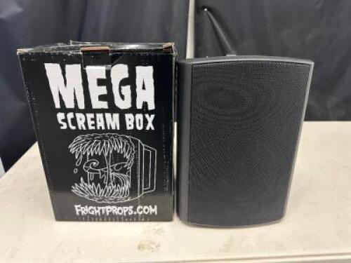 DESCRIPTION (3) FRIGHT PROPS 0607-MEGA SCREAM BOX ( NEW IN BOX ) BRAND / MODEL: FRIGHT PROPS 0607-MEGA ADDITIONAL INFORMATION RETAILS FOR $200 PER SPE