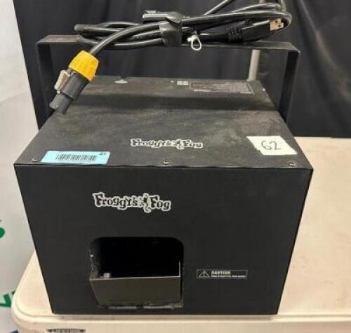 DESCRIPTION FROGGY'S FOG TITAN HAZER H4 BRAND / MODEL: TITAN HAZER H4 ADDITIONAL INFORMATION 120 VOLT, 1 PHASE RETAIL PRICE: $699 QTY 1