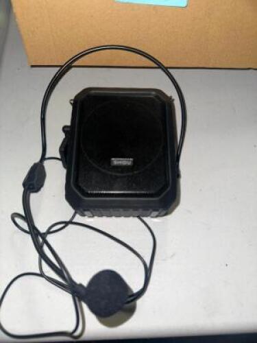DESCRIPTION (4) VOICE AMPLIFIERS W/ HEAD SETS BRAND / MODEL: SD-M800 RETAIL PRICE: $220 THIS LOT IS: SOLD BY THE PIECE QTY 4