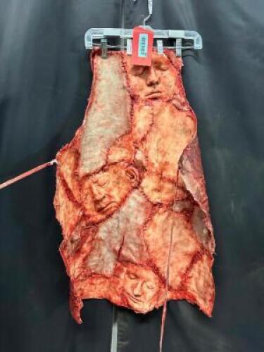 DESCRIPTION SILICONE HUMAN SKIN BUTCHERS APRON ADDITIONAL INFORMATION W/ GARMENT BAG QTY 1