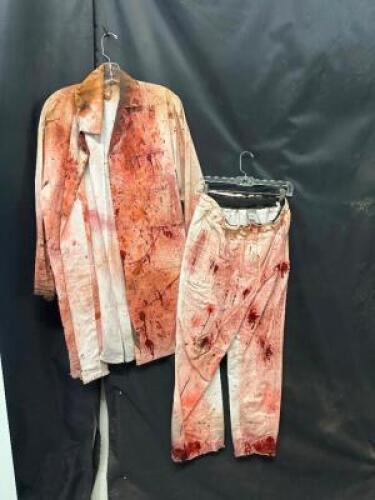 DESCRIPTION HOUSE OF FEAR THE BUTCHER ACTORS COSTUME. ADDITIONAL INFORMATION EVERY STAIN, EVERY BLEMISH, TELLS A STORY OF HORROR AND DESPAIR. FROM THE