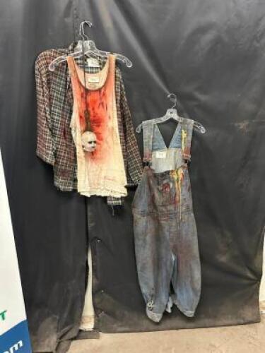DESCRIPTION HOUSE OF FEAR JUNIOR GARRISON ACTORS COSTUME. ADDITIONAL INFORMATION EVERY STAIN, EVERY BLEMISH, TELLS A STORY OF HORROR AND DESPAIR. FROM