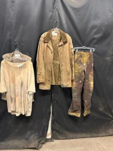 DESCRIPTION SACRIFICE GROUNDS KEEPER ACTORS COSTUME. ADDITIONAL INFORMATION EVERY STAIN, EVERY BLEMISH, TELLS A STORY OF HORROR AND DESPAIR. FROM THE