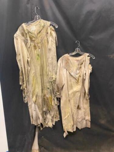 DESCRIPTION HOUSE OF FEAR ABBY GARRISON ACTORS COSTUME. ADDITIONAL INFORMATION EVERY STAIN, EVERY BLEMISH, TELLS A STORY OF HORROR AND DESPAIR. FROM T