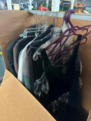 DESCRIPTION GARMENT WARDROBE W/ CONTENTS - ASSORTED COSTUME SHIRTS. ADDITIONAL INFORMATION NO BLOOD OR DIRT THIS LOT IS: ONE MONEY QTY 1