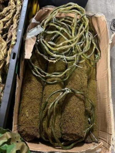 DESCRIPTION PLASTIC TOTE W/ CONTENTS - ASSORTED AUTOGRAPH FOLIAGE'S VINES THIS LOT IS: ONE MONEY QTY 1