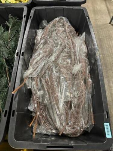 DESCRIPTION PLASTIC TOTE W/ CONTENTS - ASSORTED BRANCHES THIS LOT IS: ONE MONEY QTY 1