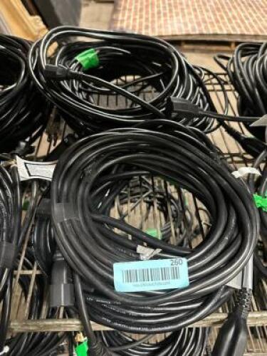 DESCRIPTION (8) INTERTEK 8' OUTDOOR RATED EXTENSION CORDS ( BLACK ) THIS LOT IS: SOLD BY THE PIECE QTY 8