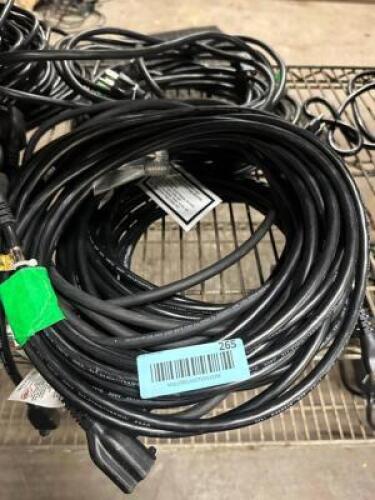 DESCRIPTION (8) INTERTEK 8' OUTDOOR RATED EXTENSION CORDS ( BLACK ) THIS LOT IS: SOLD BY THE PIECE QTY 8