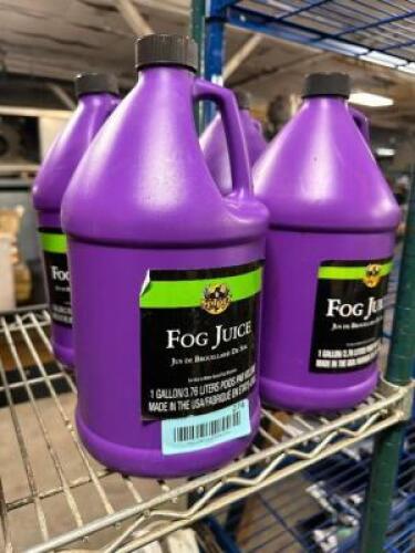 DESCRIPTION (5) PARTIAL CONTAINERS OF FOG JUICE THIS LOT IS: ONE MONEY QTY 1