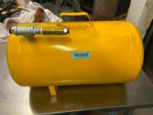DESCRIPTION (2) 5 GALLON YELLOW AIR ACCUMULATION TANKS BRAND / MODEL: FREIGHT PROPS THIS LOT IS: SOLD BY THE PIECE QTY 2