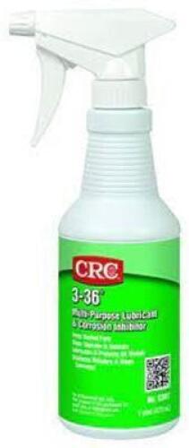 DESCRIPTION: (6) MULTI-PURPOSE LUBRICANT AND CORROSION INHIBITOR BRAND/MODEL: CRC 3-36 #030076 RETAIL$: $170.00 EA SIZE: 16 OZ QTY: 6