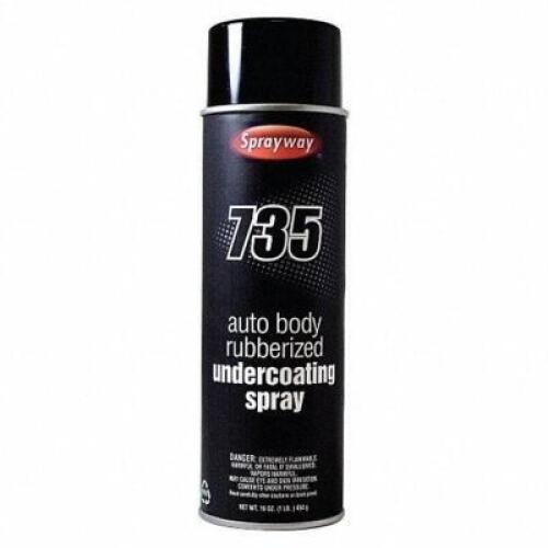 DESCRIPTION: (6) RUBBERIZED UNDERCOATING BRAND/MODEL: SPRAYWAY #45C021 INFORMATION: BLACK RETAIL$: $10.37 EA SIZE: 20 OZ QTY: 6