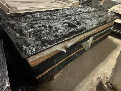 DESCRIPTION (60) VACUFORM 8' X 4' BLACK TEXTURED WALL PANELS. BRAND / MODEL: NCV CREATIVE ADDITIONAL INFORMATION RETAIL FOR $250 PER PANEL RETAIL PRIC