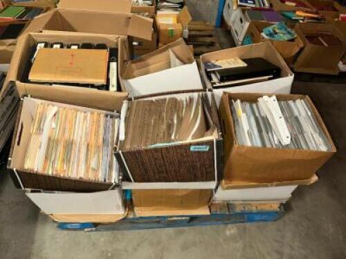DESCRIPTION (1) PALLET OF ASSORTED FILE PROPS AND BINDERS. ADDITIONAL INFORMATION FROM NETFLIX SET OF "THE NIGHT AGENT" THIS LOT IS: ONE MONEY QTY 1