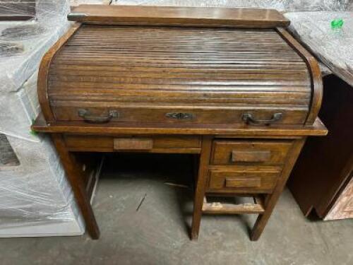 DESCRIPTION VINTAGE SECRETARIES DESK QTY 1