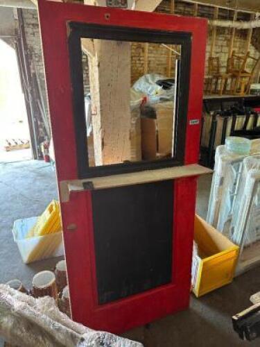 DESCRIPTION DROP PANEL SCARE DOOR. ADDITIONAL INFORMATION TOP PANEL DROPS DOWN FOR ACTOR TO SCARE GUESTS. QTY 1