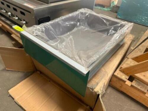 FULL SIZE UNDER MOUNT STAINLESS DRAWER AND FRAME.