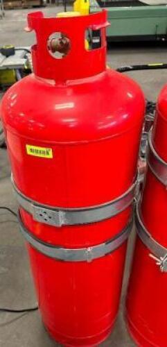 100 LP PROPANE CYLINDER TANK ( RED )