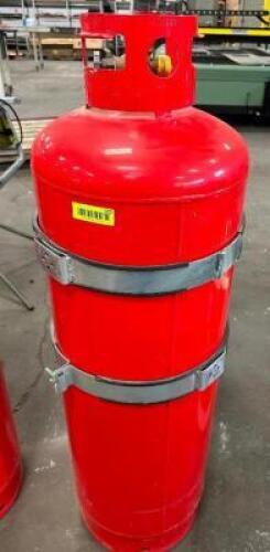 100 LP PROPANE CYLINDER TANK ( RED )